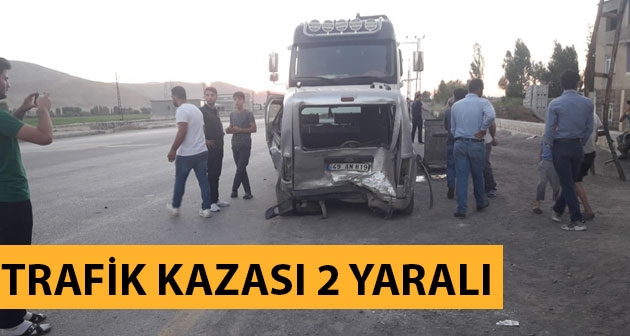 Güroymak'ta trafik kazası 2 yaralı