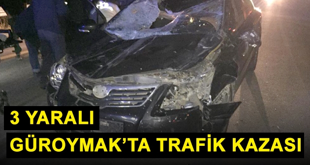 Güroymak’ta trafik kazası 3 yaralı