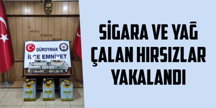 Güroymak'ta yağ ve sigara çalan hırsızlar yakalandı