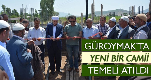 Güroymak Yeşilova mahallesine yeni bir camii temeli atıldı