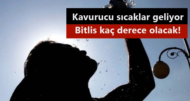 Kavurucu sıcaklar geliyor Bitlis kaç derece olacak!