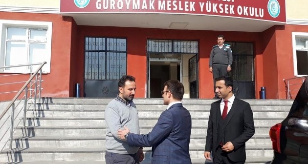 Kaymakam Sancaktutar Güroymak Meslek Yüksek Okulunu ziyaret etti