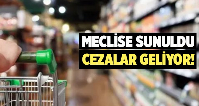 Meclis'e sunuldu: Stokçulukta en düşük ceza 100, en yüksek 2 milyon TL olacak