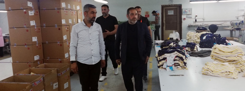 BİGİAD Başkanı Kemal İnan Güroymak’taki tekstil fabrikalarını gezdi