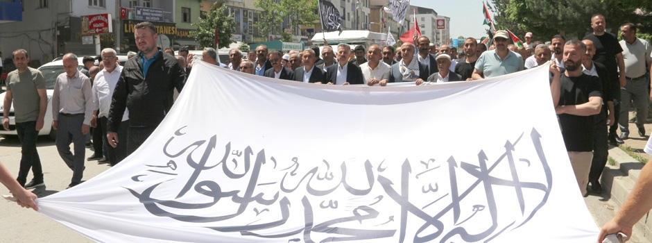 Gazze ve Kudüs için Güroymak'ta yürüyüş düzenlendi