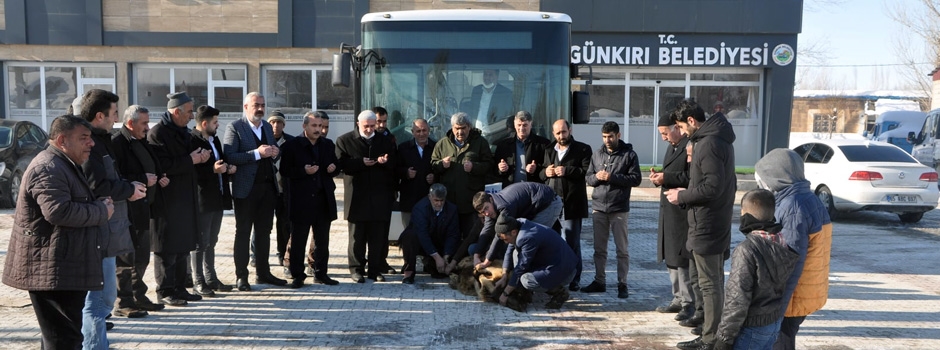 Günkırı Belde Belediyesi filosuna yeni bir halk otobüsü kattı