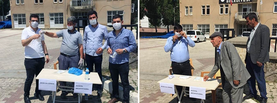 Günkırı Belediyesi tarafından maske dağıtıldı