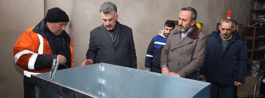 Güroymak Belediyesi Çöp Konteynerlerini Kendi Üretiyor
