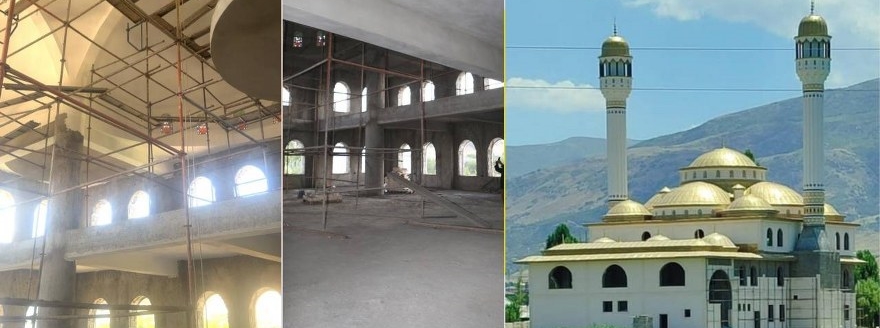 Güroymak Şenova Mahallesi’ndeki Camii inşaatı hayı…