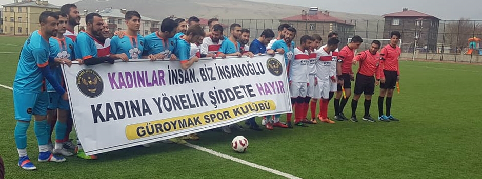 Güroymak Spor Kulübü Kadına Şiddete Hayır Dedi