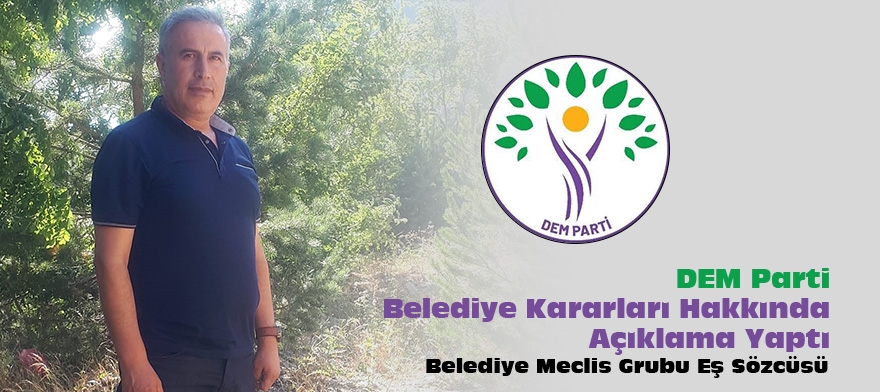 Güroymak'ta DEM Parti'den Belediye Kararları Açıklaması